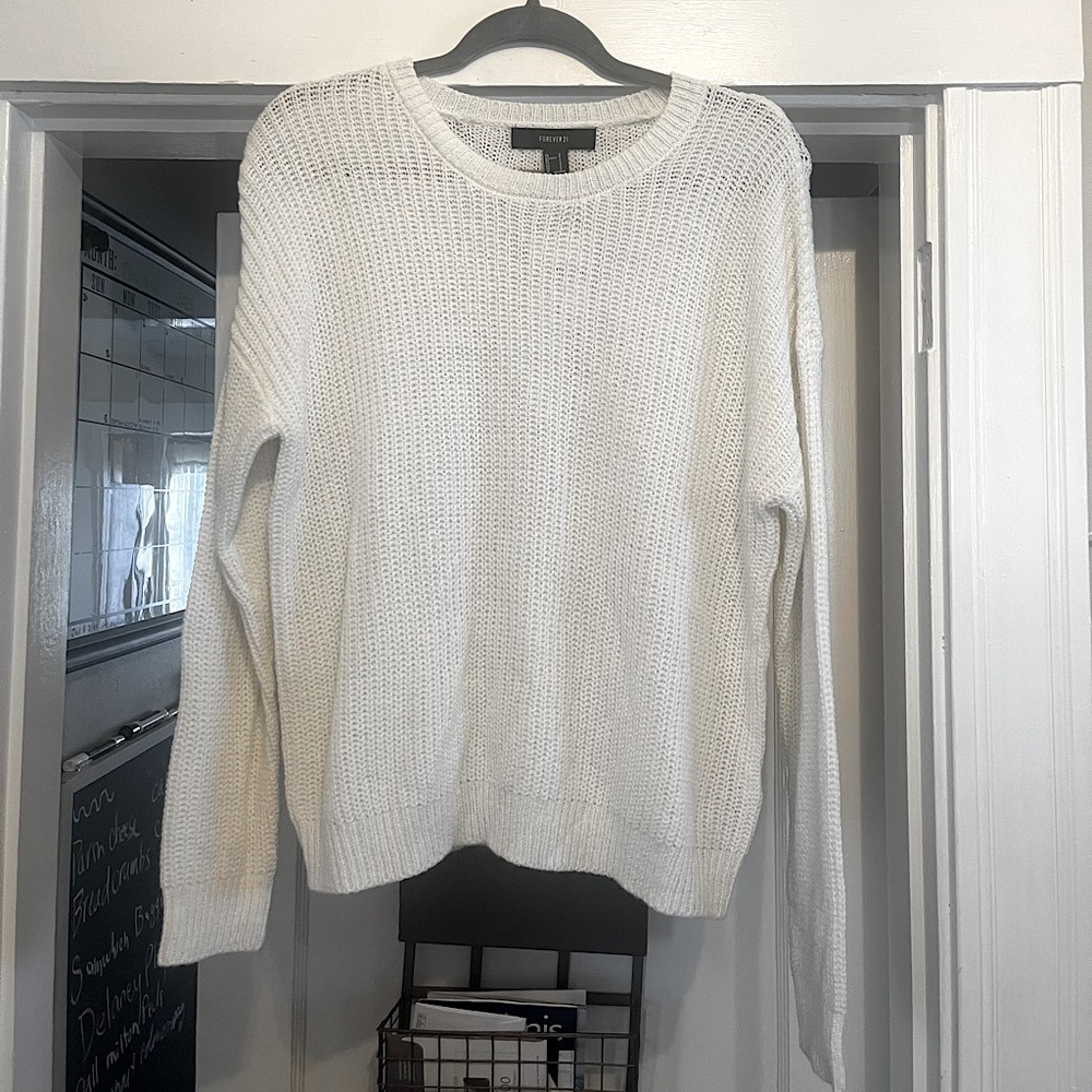 White Forever 21 Sweater